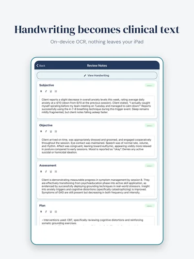 On-device OCR conversion